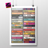 Music from 1963 - 62nd Birthday Gift - Customized Print - Born in 1963 - Year you were Born