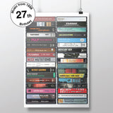 Music from 1998 - 27th Birthday Gift - Customized Print - Born in 1998 - Year you were born