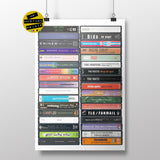 Music from 1999 - 26th Birthday Gift - Customized Print - Born in 1999 - Year you were born