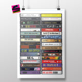 Music from 2000 - 25th Birthday Gift - Customized Print - Born in 2000 - Year you were born