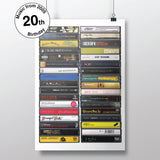 Music from 2005 - 20th Birthday Gift - Customized Print - Born in 2005 - Year you were born