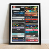 Music from 2007 - 18th Birthday Gift - Customized Print - Born in 2007 - Year you were born