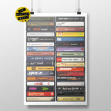 Music from 2001 - 24th Birthday Gift - Customized Print - Born in 2001 - Year you were born