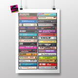 Music from 1967 - 58th Birthday Gift - Customized Print - Born in 1967 - Year you were Born