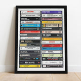 Music from 1975 - 50th Birthday Gift - Customized Print -  Year you were born