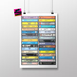 Music from 1976 - 49th Birthday Gift - Customized Print - Year you were Born