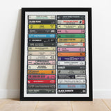 Music from 1980 - 45th Birthday Gift - Customized Print - Born in 1980 - Year you were Born