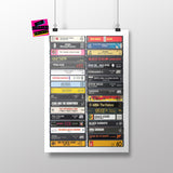 Music from 1981 - 44th Birthday Gift - Customized Print - Born in 1981 - Year you were Born