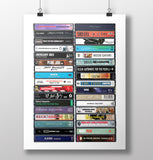1990's Albums: Classic Albums from the 90's - Cassette Print