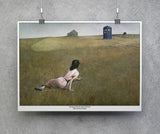 Christina's World with TARDIS: Andrew Wyeth/Dr Who Mashup