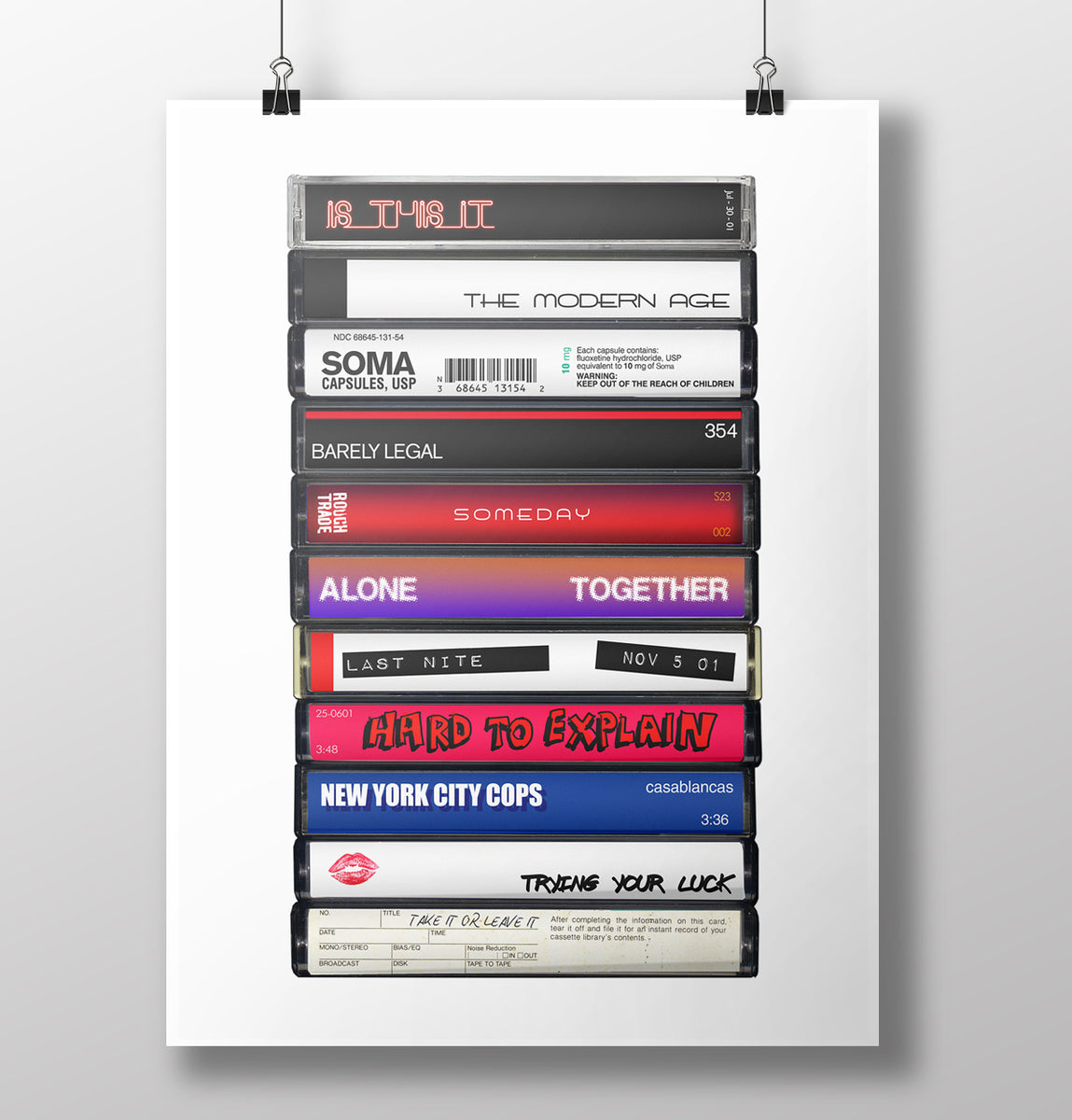 Cassette Tape Display Case