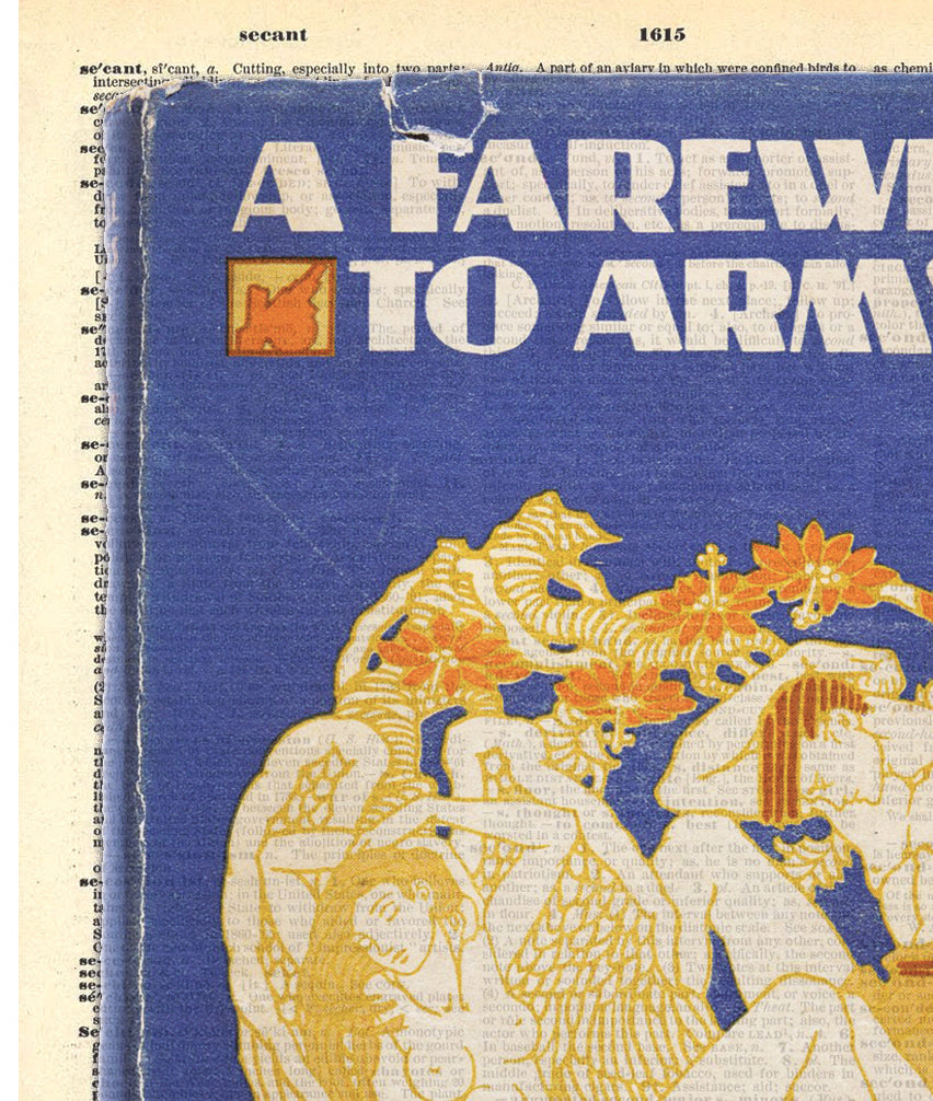 Ernest Hemingway, A Farewell to Arms: First Edition Cover (1929),  Dictionary Print