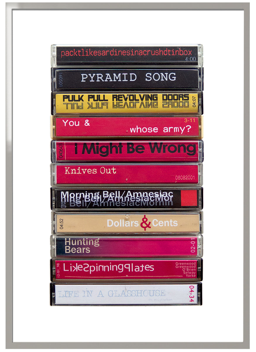 Radiohead: Amnesiac - Cassette Print – MrMustardPrints