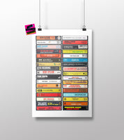 Music from 1965 - 60th Birthday Gift - Customized Print - Born in 1965 - Year you were Born