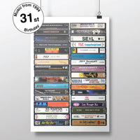 Music from 1994 - 31st Birthday Gift - Customized Print - Born in 1994 - Year you were born