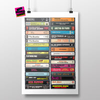 Music from 1968 - 57th Birthday Gift - Customized Print - Born in 1968 - Year you were Born