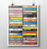 1970's Albums: Classic Albums from the 70's - Cassette Print