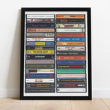 Music from 1993 - 32nd Birthday Gift - Customized Print - Born in 1993  - Year you were Born