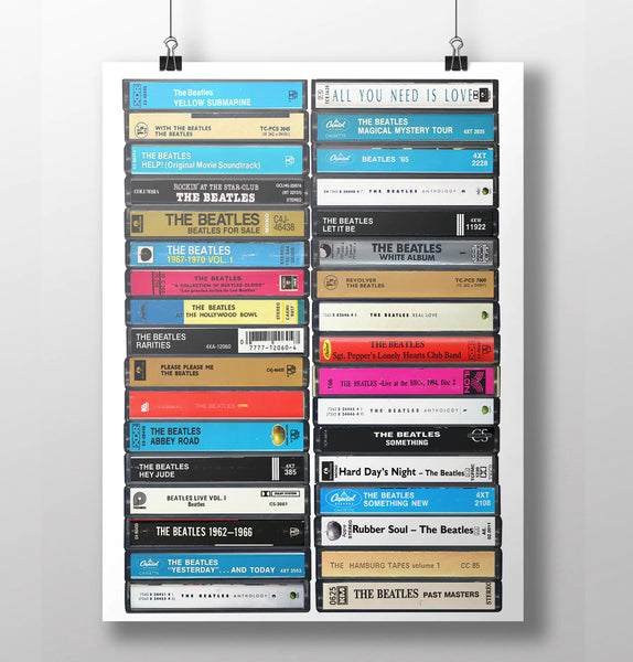 Beatles: Discography Cassette Print