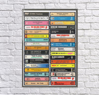 1970's Albums: Classic Albums from the 70's - Cassette Print