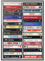 1980's Albums: Classic Albums from the 80's - Cassette Print