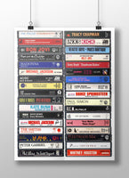 1980's Albums: Classic Albums from the 80's - Cassette Print