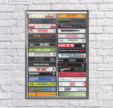 1980's Singles: Classic songs from the 80's - Cassette Print