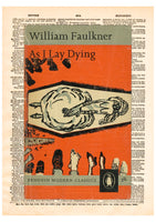 William Faulkner, As I Lay Dying: First Edition Cover (1930), Dictionary Print