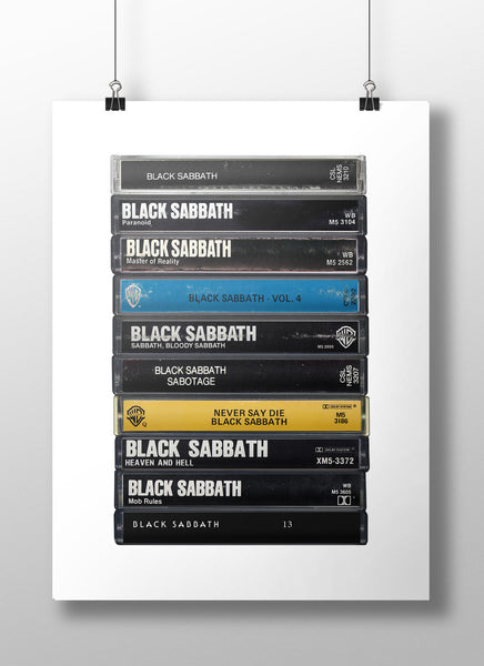 Black Sabbath: Collected Albums Cassette Print