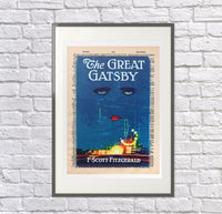 F.Scott Fitzgerald: The Great Gatsby, First Edition Dictionary Print