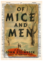 John Steinbeck; Of Mice and Men: First Edition Cover, Dictionary Print