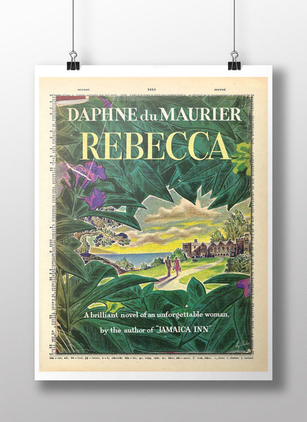Daphne Du Maurier, Rebecca: First Edition Cover, Dictionary Print