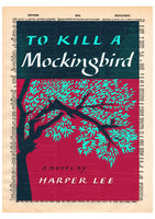 Harper Lee: To Kill A Mockingbird, First Edition Dictionary Print