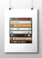 ABBA Albums:  ABBA Discography - Cassette Print