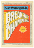 Kurt Vonnegut, Breakfast of Champions: First Edition Cover (1973), Dictionary Print