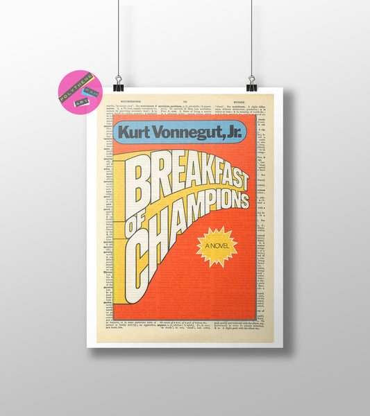 Kurt Vonnegut, Breakfast of Champions: First Edition Cover (1973), Dictionary Print