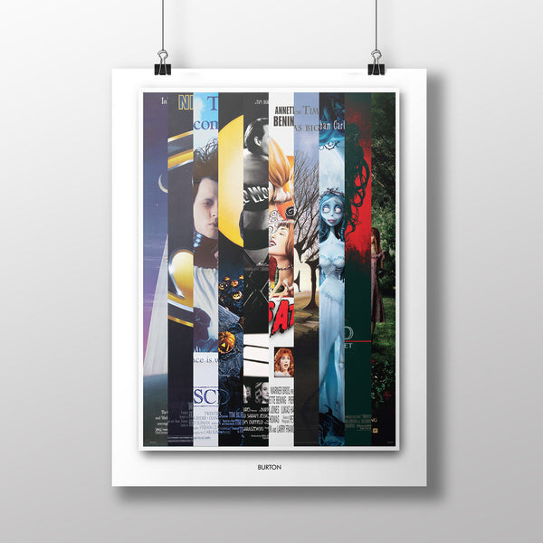 Tim Burton: Cinema Posters, Filmography Print