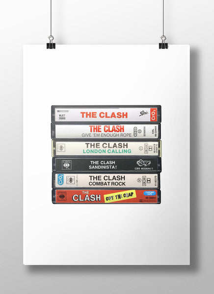 The Clash: Collected Albums Cassette Print