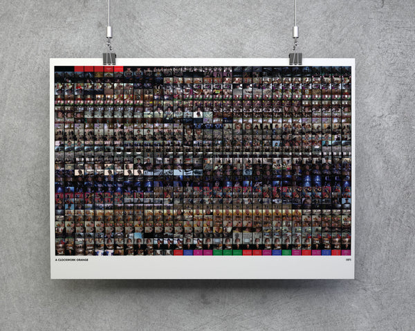 Clockwork Orange 990 Print:  Entire Film in a Poster