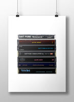 Daft Punk: Collected Albums Cassette Print