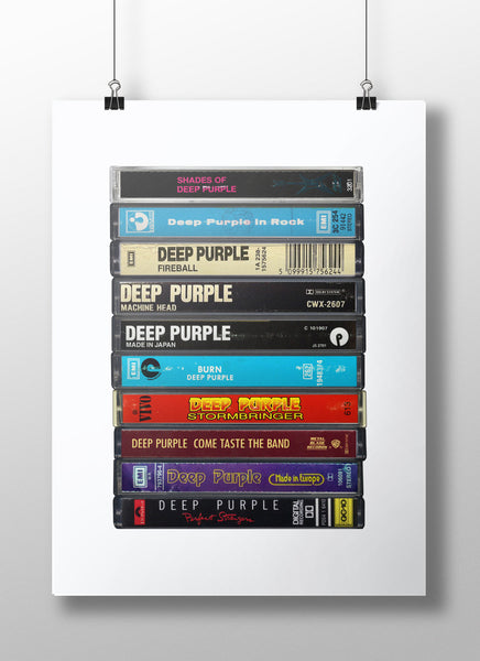 Deep Purple: Collected Albums Cassette Print