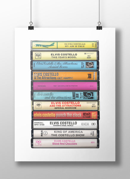 Elvis Costello: Collected Albums Cassette Print