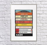 Johnny Cash: Collected Albums Cassette Print