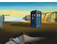 The Persistence of Memory with TARDIS: Salvador Dali/Dr Who Mashup