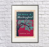 Harper Lee: To Kill A Mockingbird, First Edition Dictionary Print