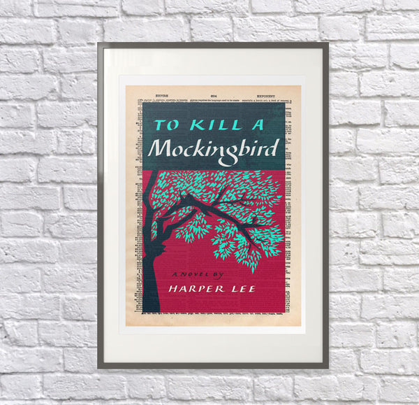 Harper Lee: To Kill A Mockingbird, First Edition Dictionary Print