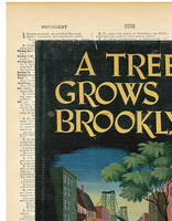 Betty Smith, A Tree Grows in Brooklyn: First Edition Cover (1943), Dictionary Print